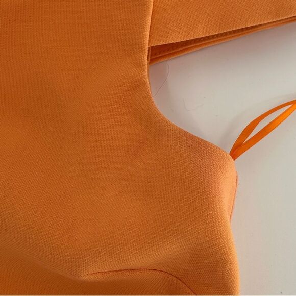 Likely One Shoulder Midi Packard Dress Orange Size 2 - Picture 8 of 14